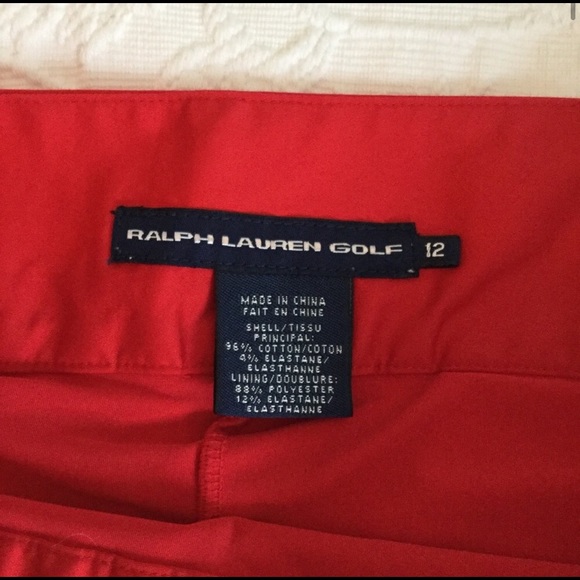 Red golf skort - Picture 2 of 6